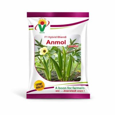 🌱 F1 Hybrid Bhendi (Okra) Seeds – Anmol | High Yield Vegetable Seeds